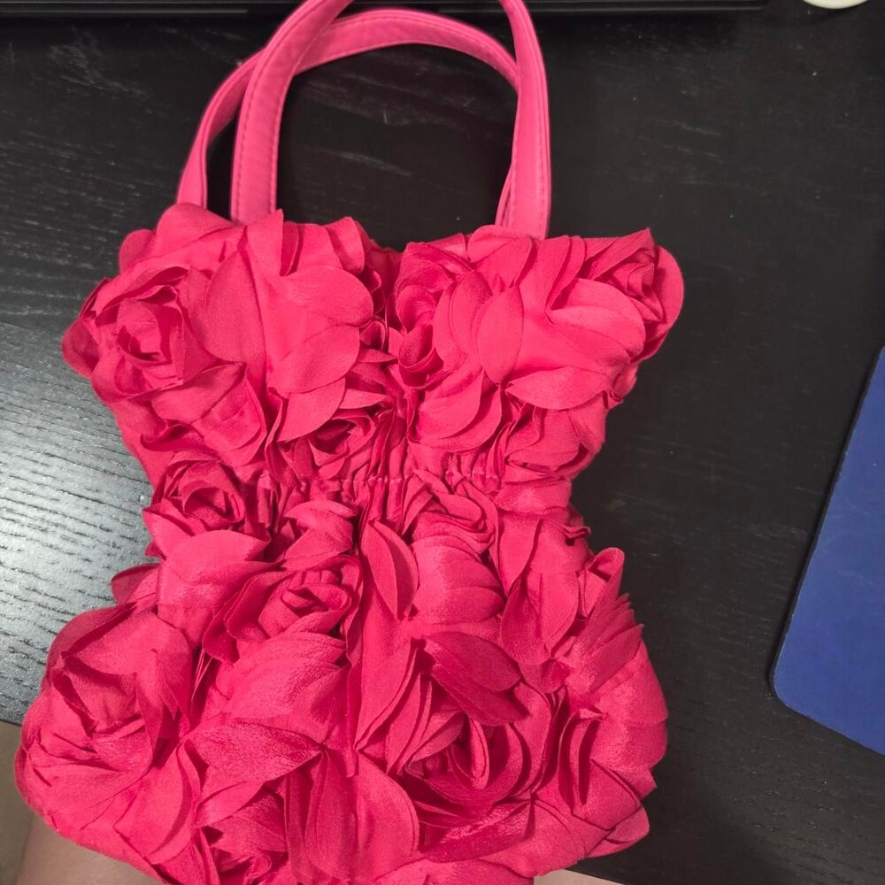 Shein Women's Pink and Red Bag